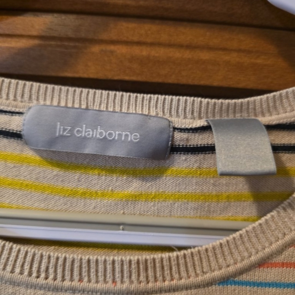 Liz Claiborne Multicolor Striped Knit Top
